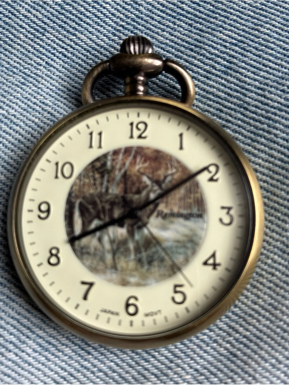 Remington Japan Movt Pocket Watch For parts